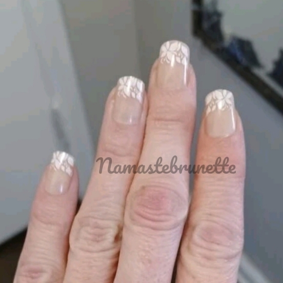 2/$16 Floral French Manicure Press On Nails - Picture 7 of 12